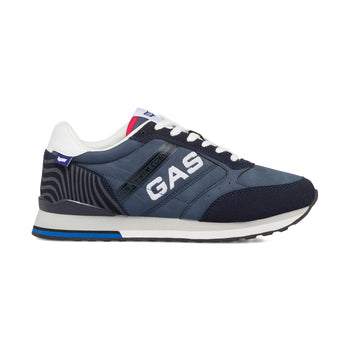 Sneakers blu da uomo con logo laterale Gas, Uomo, SKU m114002144, Immagine 0